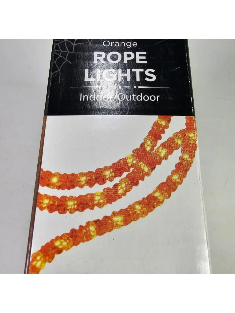 Orange Rope Lights 15ft NEW Indoor/Outdoor Halloween Decorative Lighting Walmart